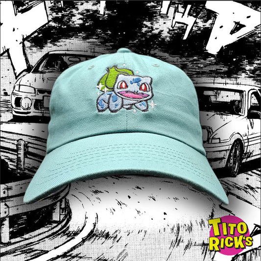 TENPO Y RITMO - BULBASAUR STRAP BACK HAT (MINT)