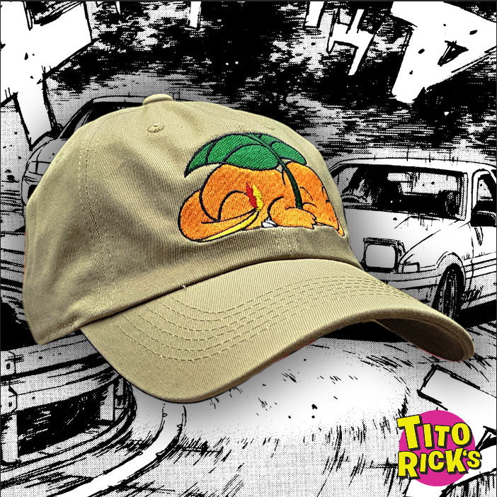 TENPO Y RITMO - CHARMANDER STRAP BACK HAT (KHAKI)