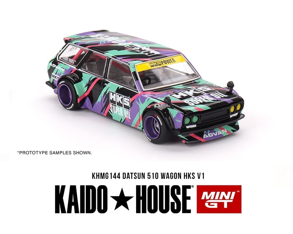 KAIDO HOUSE X MINIO GT - HKS 1:64 DATSUN KAIDO 510 WAGON HKS V1