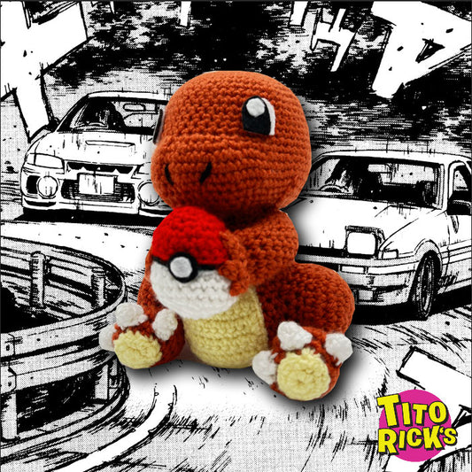 CROCHET 8" CHARMANDER BY TITO'S MOM